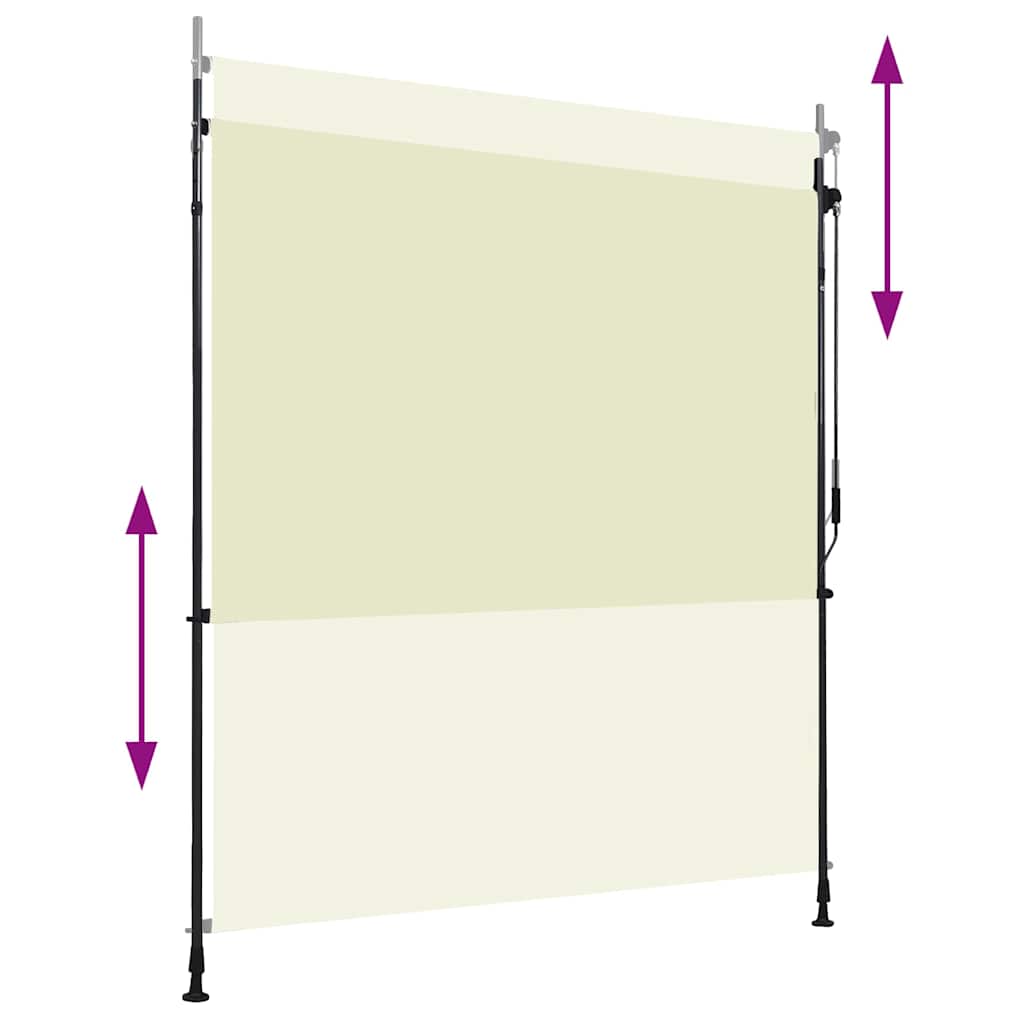 Vidaxl Rouleau à l'aveugle pour la crème à l'extérieur de 200x270 cm