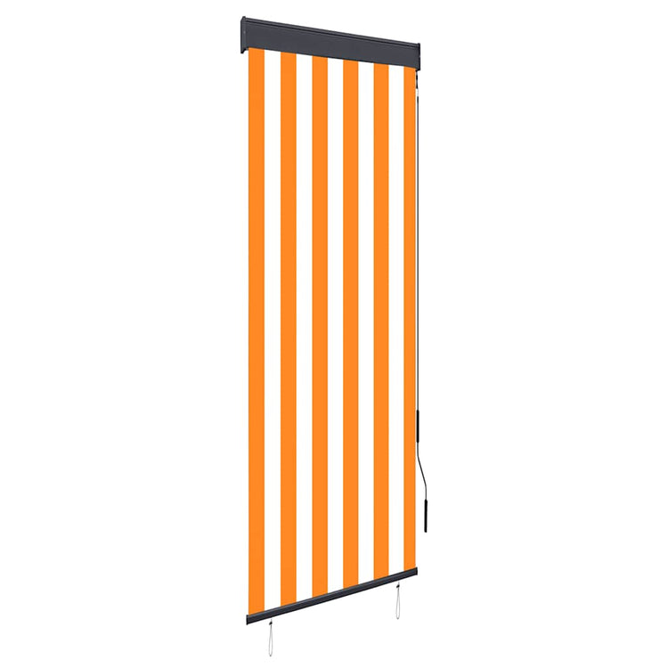 Vidaxl Rouleau aveugle pour l'extérieur de 60x250 cm blanc et orange