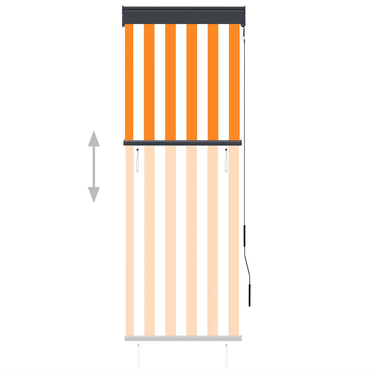 Vidaxl Rouleau aveugle pour l'extérieur de 60x250 cm blanc et orange