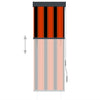 Vidaxl Rouleau aveugle pour l'extérieur de 60x250 cm orange et brun