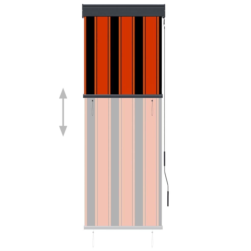 Vidaxl Rouleau aveugle pour l'extérieur de 60x250 cm orange et brun
