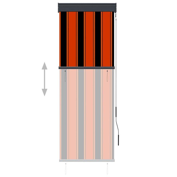Vidaxl Rouleau aveugle pour l'extérieur de 60x250 cm orange et brun
