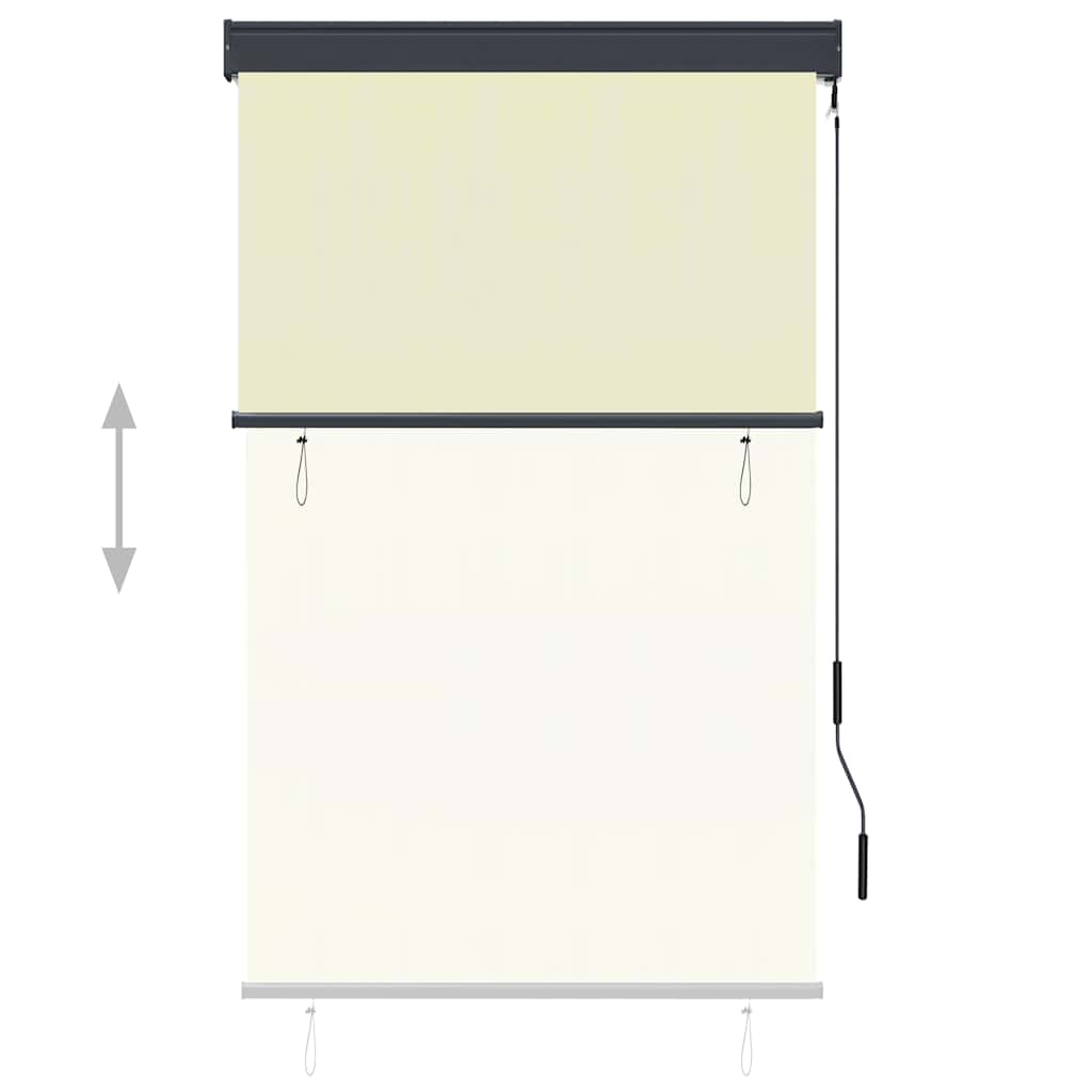 Vidaxxl store enrouleur extérieur 100x250 cm crème