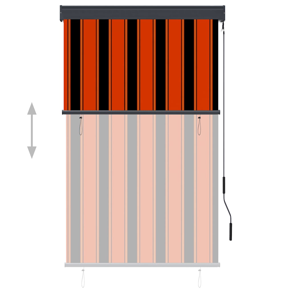 Vidaxxl store enrouleur extérieur 100x250 cm orange et marron
