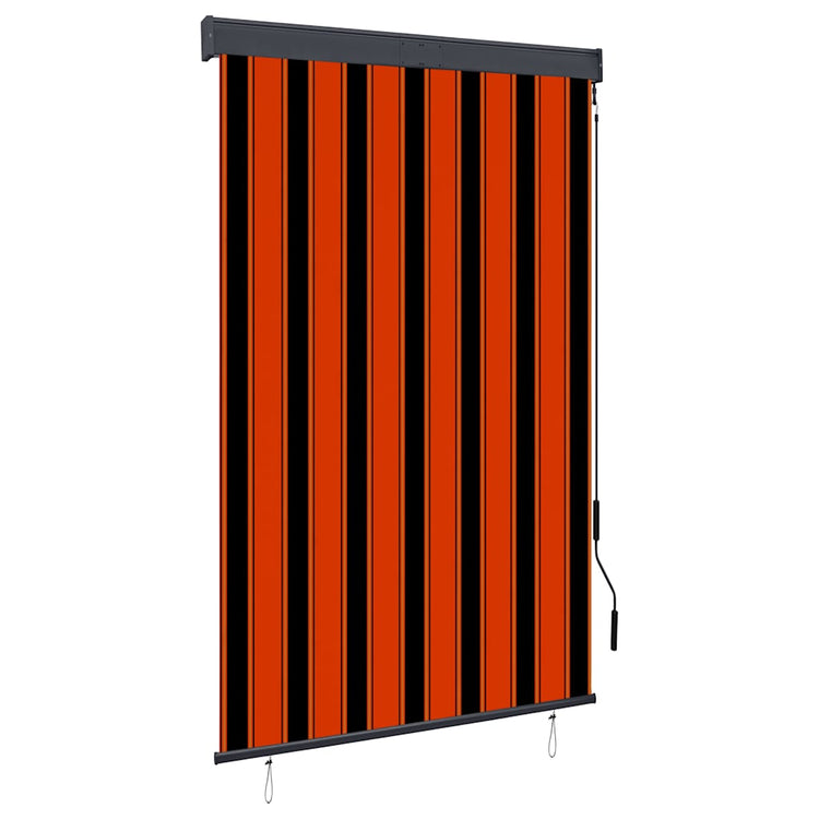 VidaXL store enrouleur extérieur 120x250 cm orange et marron