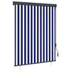 Vidaxxl store enrouleur extérieur 140x250 cm bleu et blanc