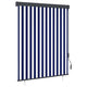 Vidaxxl store enrouleur extérieur 140x250 cm bleu et blanc