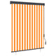 Vidaxxl store enrouleur extérieur 140x250 cm blanc et orange