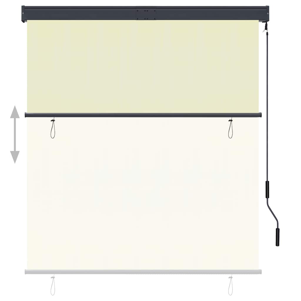 Vidaxxl store enrouleur extérieur 140x250 cm crème