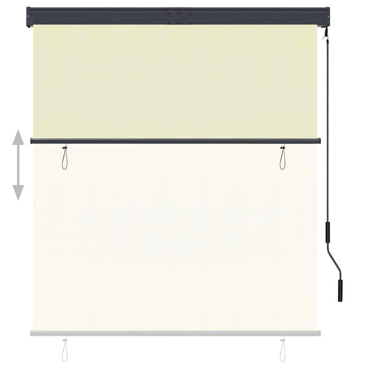 Vidaxxl store enrouleur extérieur 140x250 cm crème