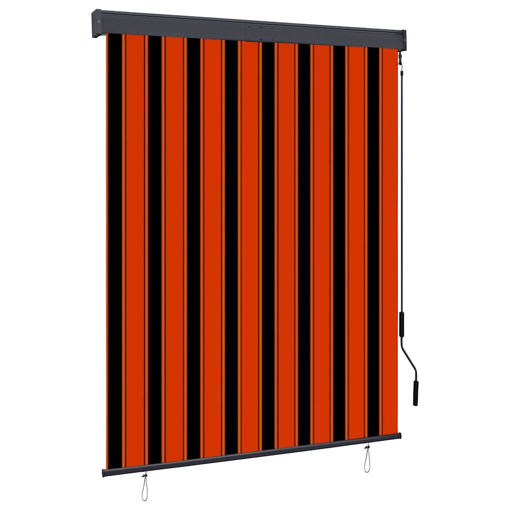 Vidaxxl store enrouleur extérieur 140x250 cm orange et marron