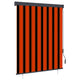 Vidaxxl store enrouleur extérieur 140x250 cm orange et marron