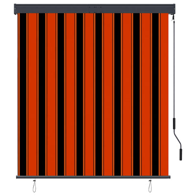 Vidaxxl store enrouleur extérieur 140x250 cm orange et marron