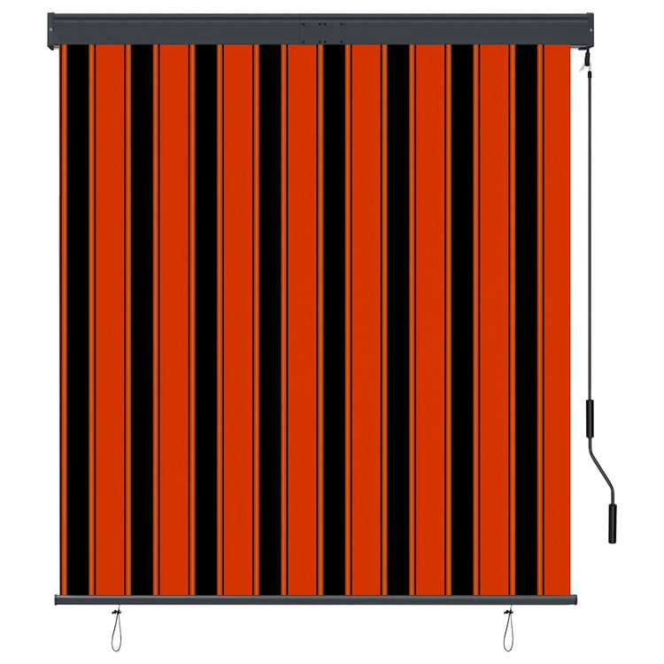 Vidaxxl store enrouleur extérieur 140x250 cm orange et marron