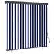 Vidaxxl store enrouleur extérieur 160x250 cm bleu et blanc
