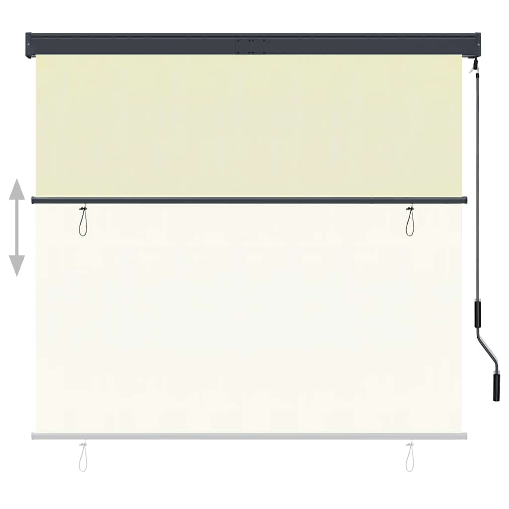 VidaXL store enrouleur extérieur 160x250 cm crème