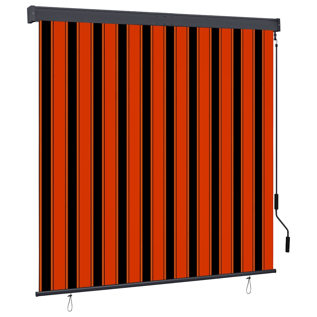Vidaxxl store enrouleur extérieur 160x250 cm orange et marron