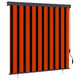 Vidaxxl store enrouleur extérieur 160x250 cm orange et marron