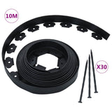 Vidaxl gazonrand flexible avec 30 broches 10 m 5 cm - afbeelding 1