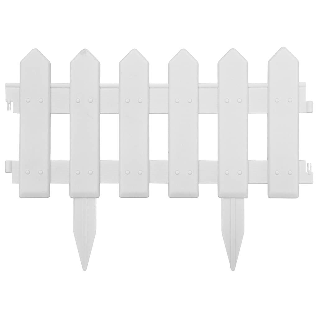 Vidaxl Gazon Arêtes 25 st 10 m pp blanc