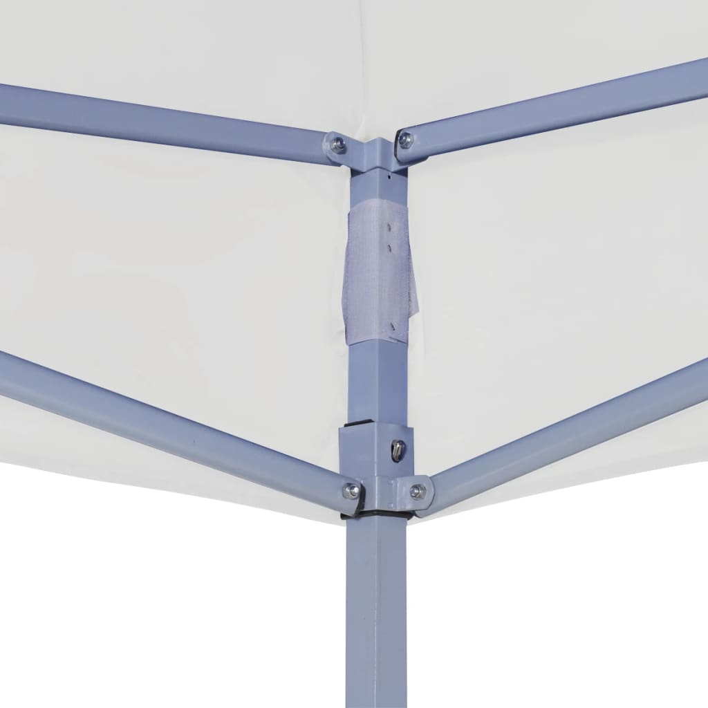 Vidaxl PartyTent pliable 3x3 m blanc en acier