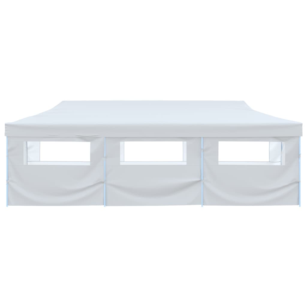 Vidaxl Partytent Pop-up avec 8 murs latéraux 3x9 m blanc