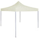 Vidaxl PartyTent pliable professionnellement 2x2 m crème en acier