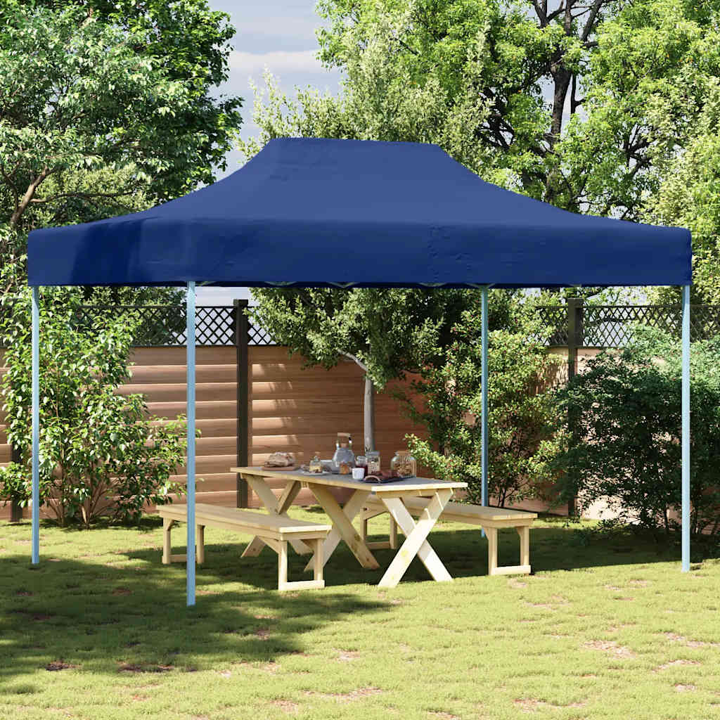 Vidaxl PartyTent pliable 3x4 m bleu en acier
