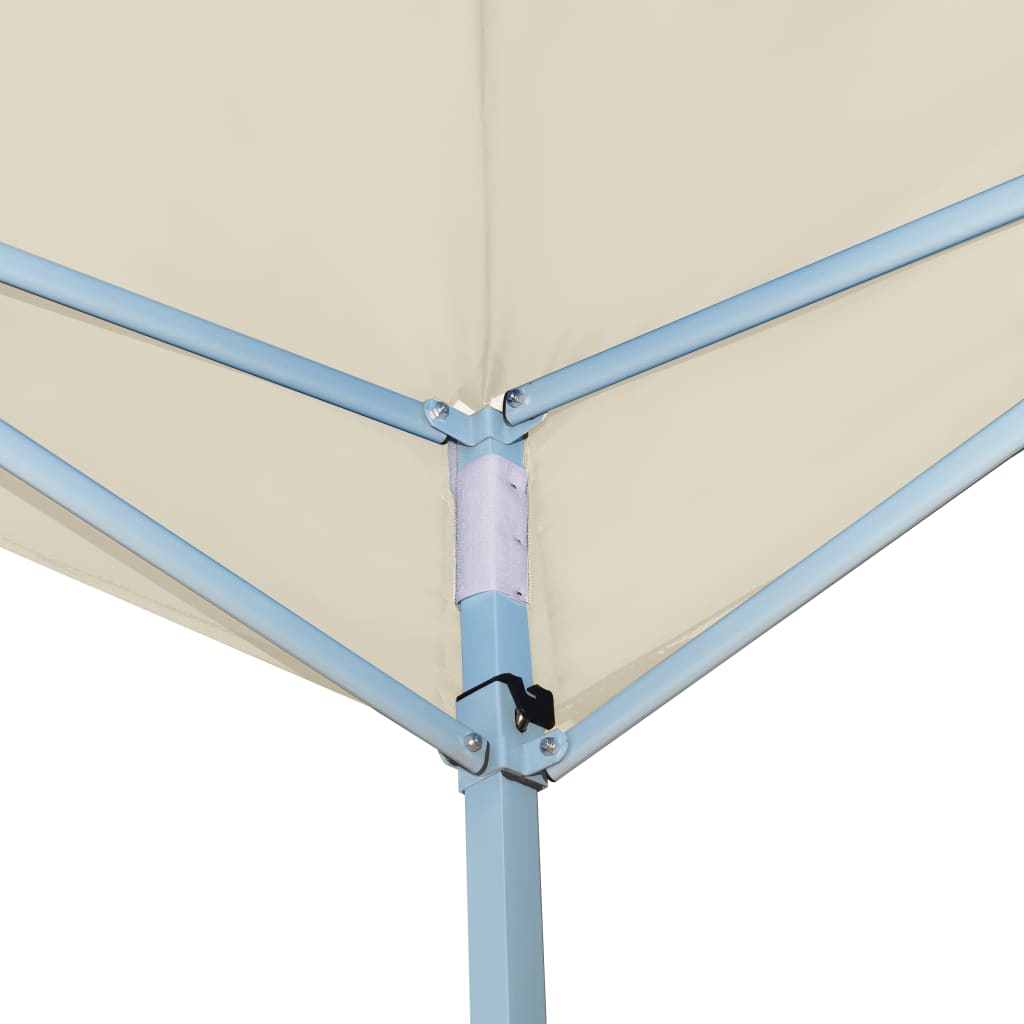 Vidaxl Arbor pliable avec 2 parois latérales 5x5 m crème
