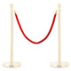 Vidaxl Cordon de vente en velours rouge et or de couleur