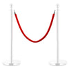 Vidaxl Cordon de vente en velours rouge et argent couleur