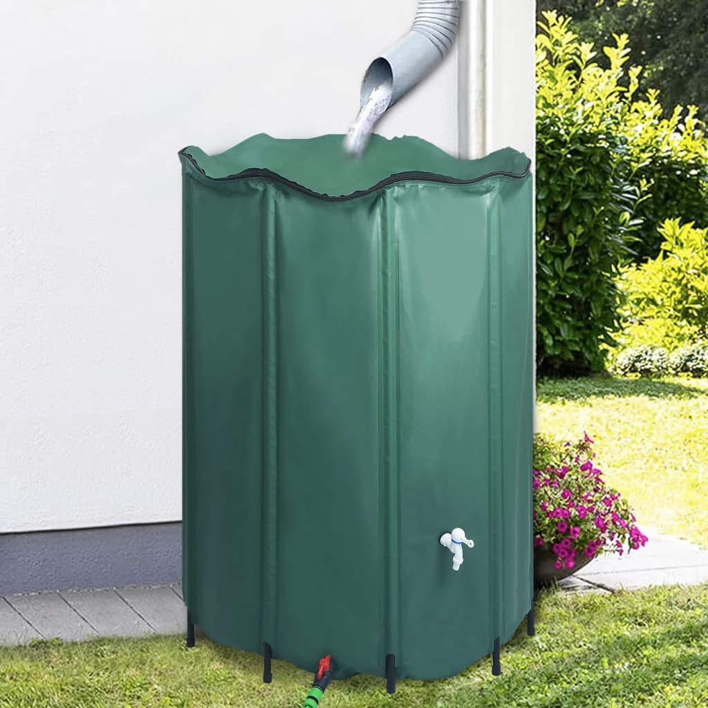 Vidaxl Rain Barrel pliable avec TAP 1350 L