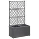 Vidaxl latwerkplantenbak élevé avec des pots 58x30x107 cm rattan noir
