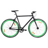 Vidaxl Bicycle avec un engrenage fixe 700 C 51 cm noir et vert