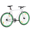 Vidaxl Bicycle avec un engrenage fixe 700 C 55 cm blanc et vert