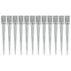 Broches de sol vidaxl 12 pcs 9x9x75 cm en acier galvanisé en argent de couleur