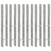 Vidaxl Ground ancrages 6 pcs 7x6x60 cm en acier galvanisé en acier couleur