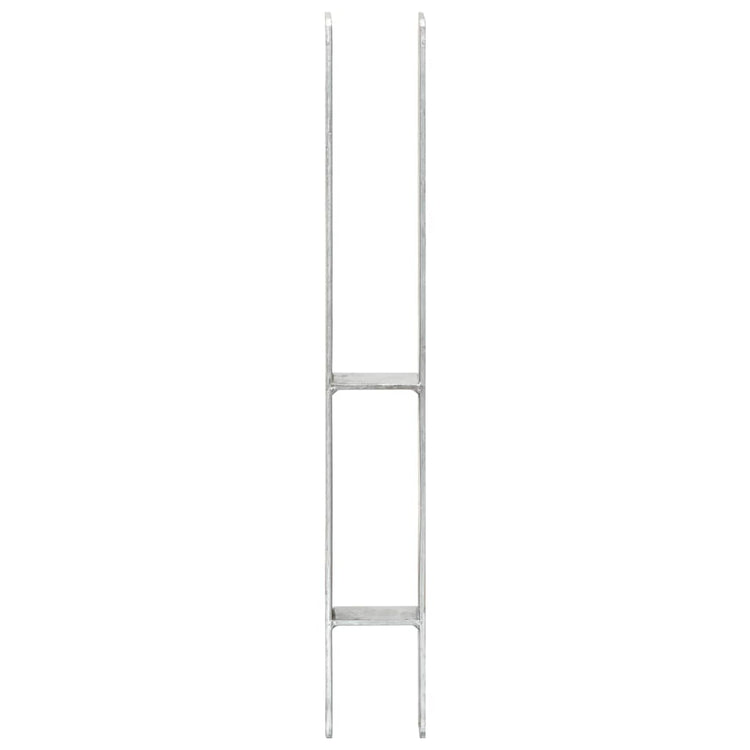 Vidaxl Ground ancrages 6 pcs 7x6x60 cm en acier galvanisé en acier couleur