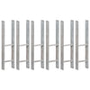 Vidaxl Ground Anchors 6 ST 14x6x60 cm en acier galvanisé en acier argent coloré