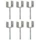 Vidaxl Ground Anchors 6 ST 10x6x30 cm en acier galvanisé en acier couleur