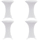 Vidaxl Table debout couvercle 4 ST stret Ø70 cm blanc