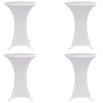 Vidaxl Table debout COUVERTURE 4 ST STRAUT ø80 cm blanc