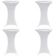 Vidaxl Table debout COUVERTURE 4 ST STRAUT ø80 cm blanc