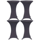 Vidaxl Table Couper Stretch 4 ST 80 cm anthracite