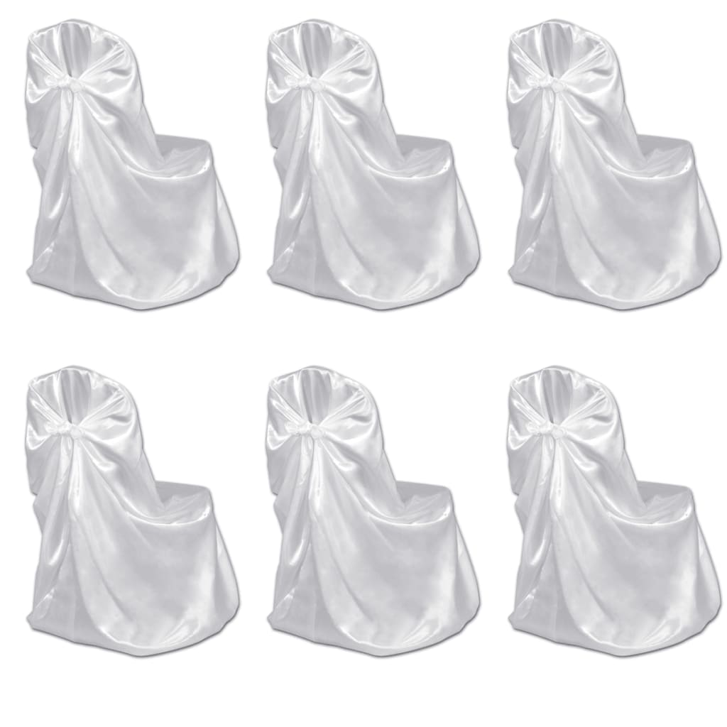 Couverture de chaise vidaxl pour le mariage 12 st blanc