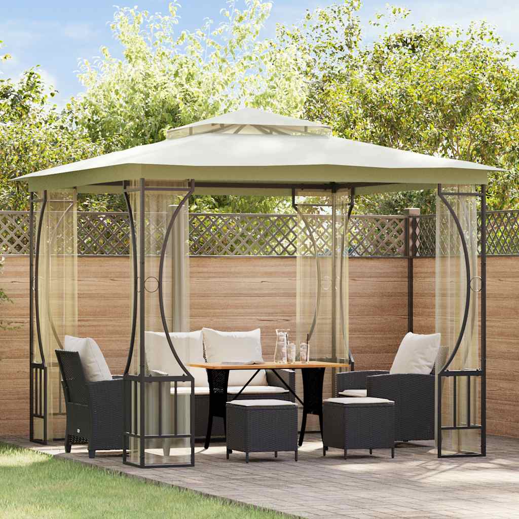 Arbor Vidaxl avec filets 300x300x265 cm -colored