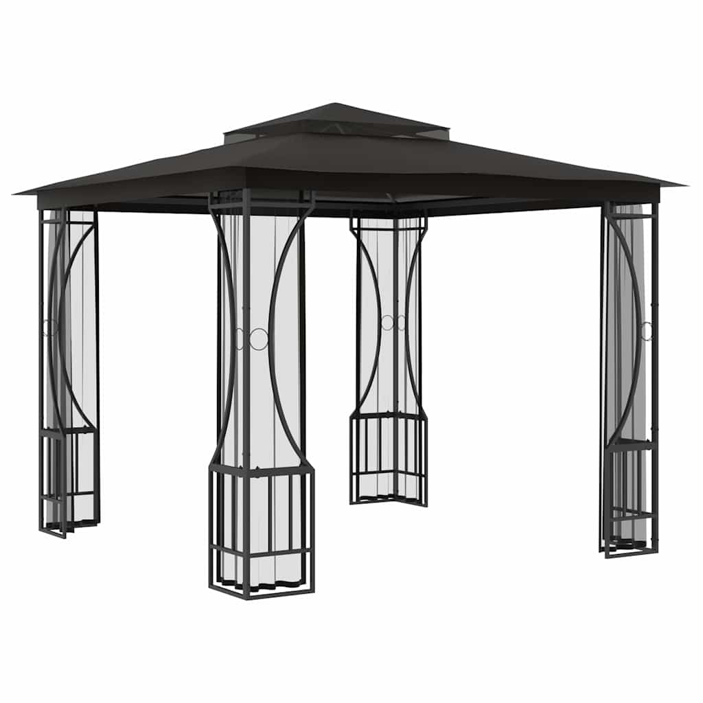 Vidaxl Arbor avec NETS 300x300x265 cm anthracite -colored