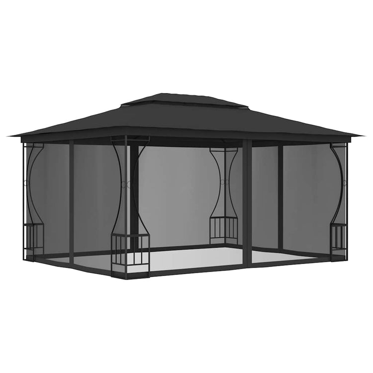 Vidaxl Arbor avec NETS 300x400x265 cm anthracite -colored