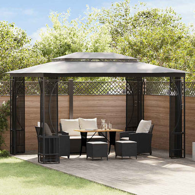 Vidaxl Arbor avec NETS 300x400x265 cm anthracite -colored