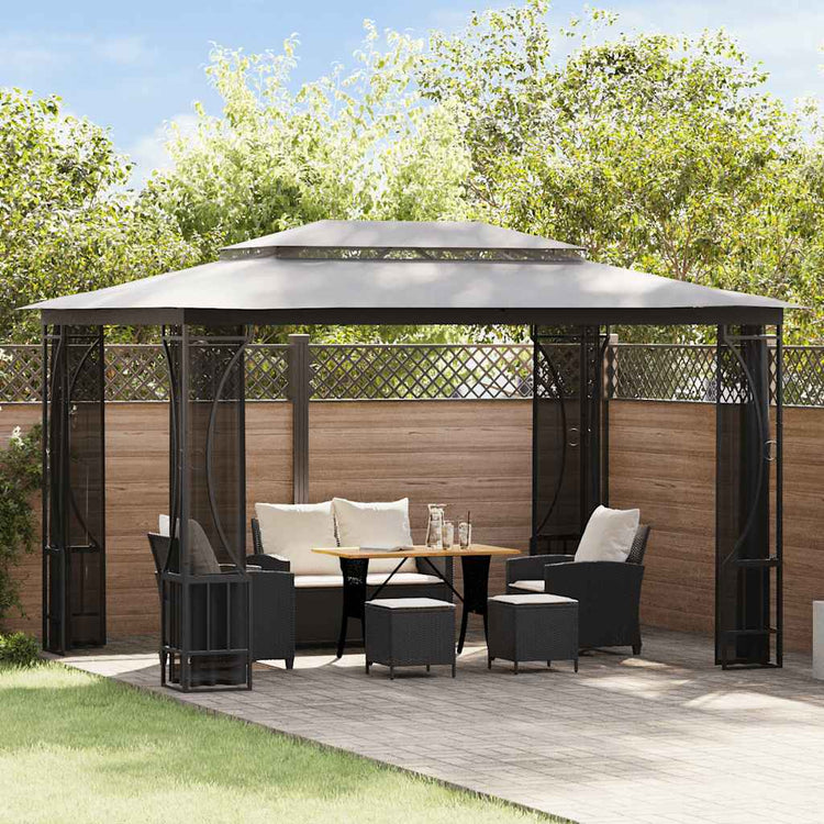 Vidaxl Arbor avec NETS 300x400x265 cm anthracite -colored
